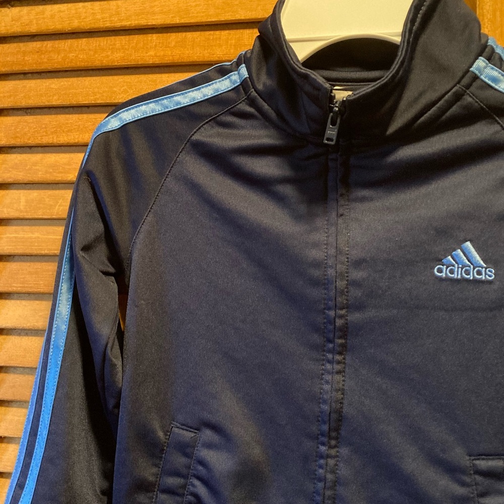 Adidas Navy Blue & Light Blue Jacket - Picture 3 of 12
